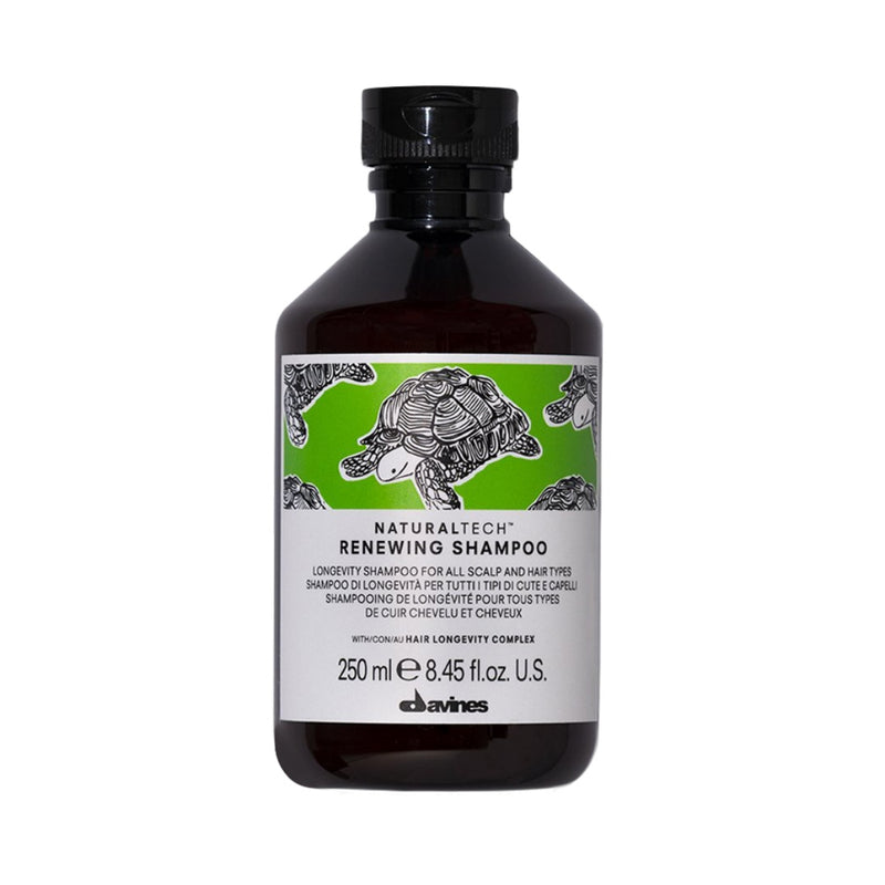 Davines Natural Tech Renewing Shampoo. Šampon za održavanje dugovječnosti kose stimulira obnovu stanica i poboljšava zdravlje vlasišta.