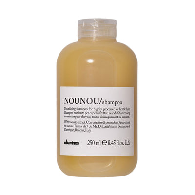 Davines NOUNOU Shampoo. Kremasti šampon idealan je za nježno čišćenje suhe ili oštećene kose.