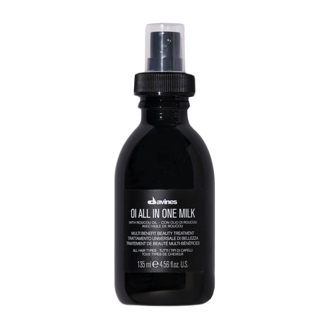 Davines OI All In One Milk. Multifunkcionalni tretman za kosu, lagano mlijeko koje omekšava, sprječava frizz, štiti kosu od topline i mehaničkih oštećenja.