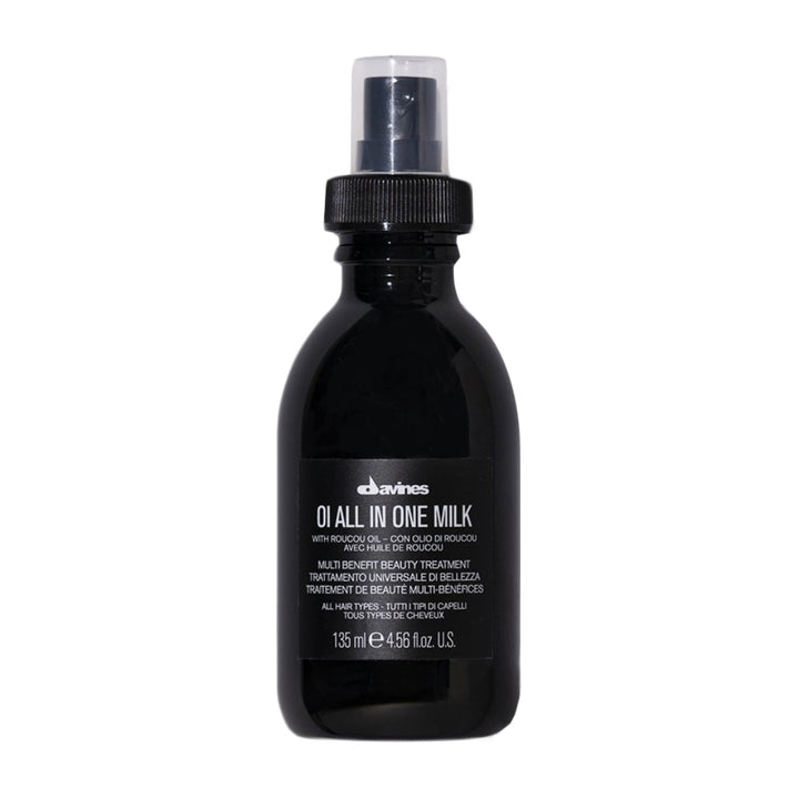 Davines OI All In One Milk. Multifunkcionalni tretman za kosu, lagano mlijeko koje omekšava, sprječava frizz, štiti kosu od topline i mehaničkih oštećenja.